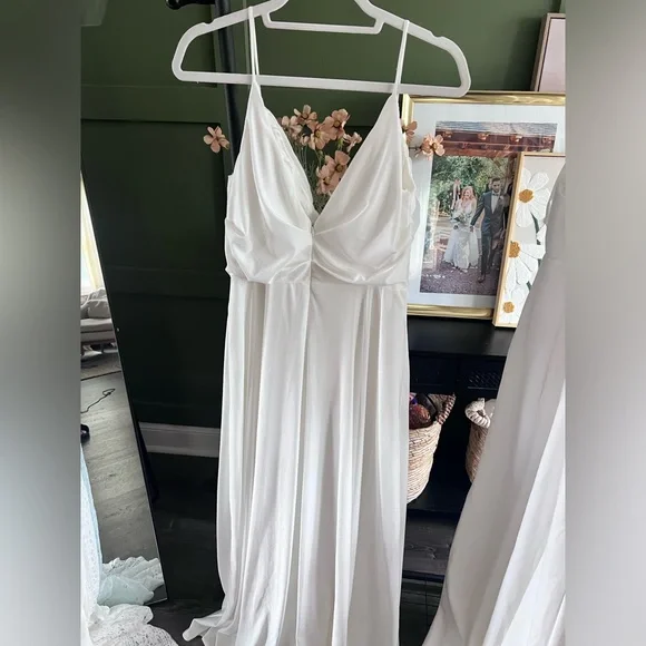 Lulus Choose Your Love White Surplice Sleeveless Maxi Dress - Picture 4 of 7